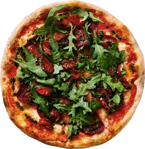 Nybagt pizza fra Basilico